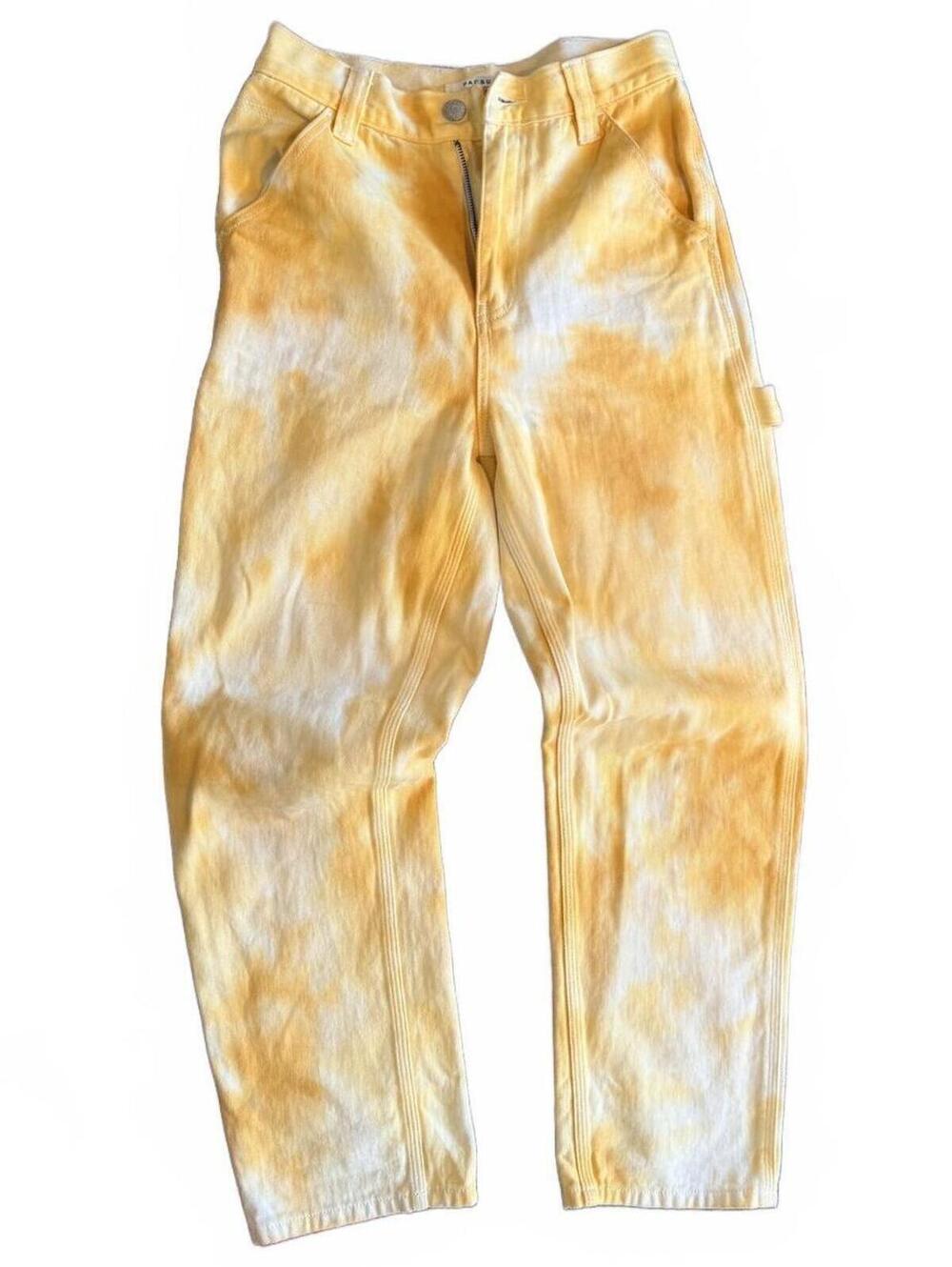 Pacsun Yellow Tie Dye Women's Carpenter Jeans